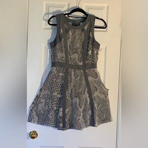Banana Republic snake skin pattern party dress. Size 8 petite